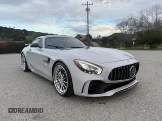 2018 Mercedes-Benz AMG GT R с VIN WDDYJ7KA0JA021138, выставлен на аукционе Copart как лот 52587555 с пробегом 24 849 миль миль и Списание • Salvage title. История ставок и продаж доступна на DreamBid. Изображение 1.