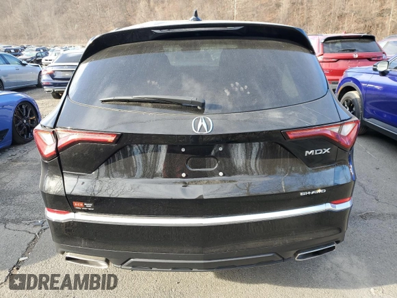 2023 Acura MDX with VIN 5J8YE1H36PL028064, listed as a Copart auction lot 51134085 with 16,587 mi miles and Salvage Title. Bid and sale history available at carsss.com. Image 6.