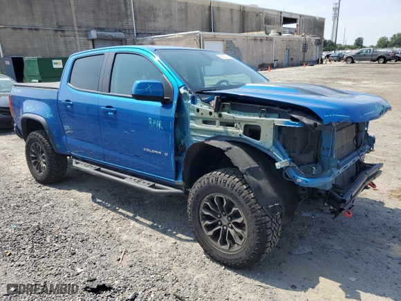 2022 Chevrolet Colorado 4WD ZR2 with VIN 1GCGTEEN8N1213027, listed as a Copart auction lot 69222374 with 27,010 mi miles and Salvage Title. Bid and sale history available at carsss.com. Image 4.