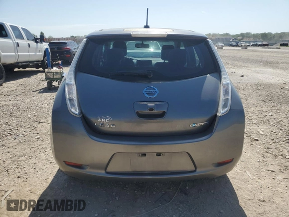 2015 Nissan LEAF S with VIN 1N4AZ0CP7FC305804, listed as a Copart auction lot 61262525 with 68,724 mi miles and Salvage title. Bid and sale history available at DreamBid. Image 6.