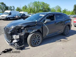 2022 Lexus RX with VIN 2T2YZMDA1NC356663, listed as a Copart auction lot 57732974 with 26,601 mi miles and Salvage Title. Bid and sale history available at carsss.com. Image 1.