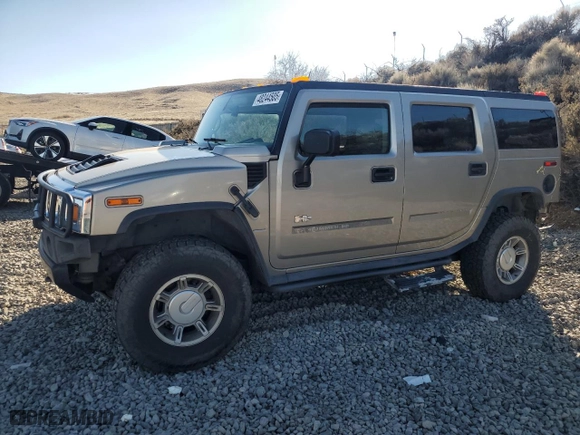 2003 Hummer H2 with VIN 5GRGN23UX3H140703, listed as a Copart auction lot 48244505 with NaN miles and Salvage Title. Bid and sale history available at carsss.com. Image 1.