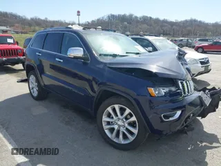 2017 Jeep Grand Cherokee Limited with VIN 1C4RJFBGXHC789995, listed as a IAAI auction lot 41805454 with 35,122 mi miles. Bid and sale history available at carsss.com. Image 1.