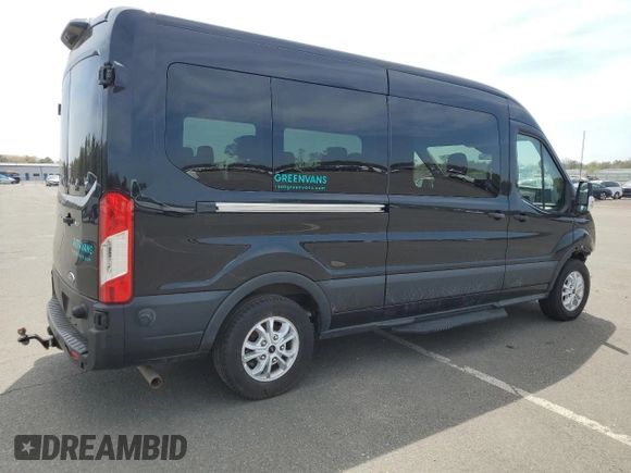 2024 Ford Transit Passenger XL with VIN 1FBAX2C87RKA89021, listed as a Copart auction lot 54859575 with 28,791 mi miles and Salvage title. Bid and sale history available at DreamBid. Image 3.