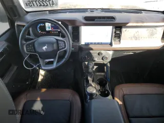2022 Ford Bronco with VIN 1FMEE5DP5NLB21927, listed as a Copart auction lot 47222775 with 25,099 mi miles and Salvage Title. Bid and sale history available at carsss.com. Image 8.