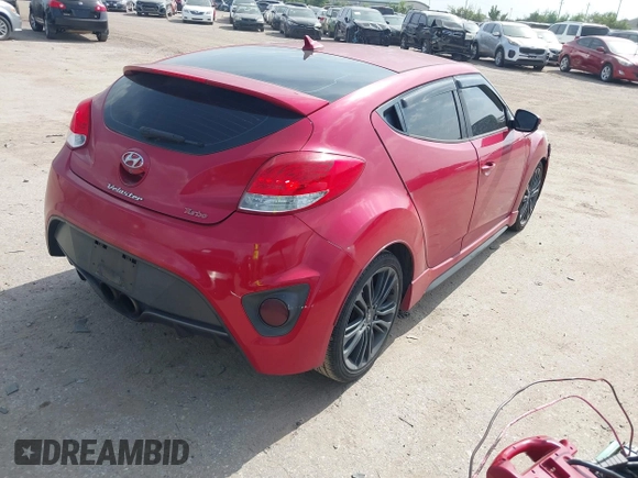 2016 Hyundai Veloster Turbo with VIN KMHTC6AE2GU284229, listed as a IAAI auction lot 42770574 with 103,784 mi miles and . Bid and sale history available at DreamBid. Image 4.