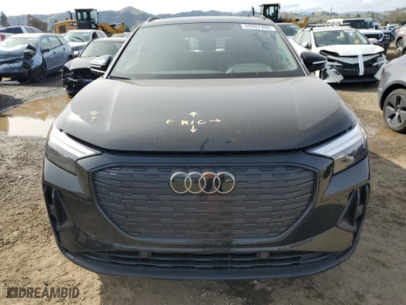 2022 Audi Q4 e-tron Premium Plus with VIN WA1L2BFZ0NP053203, listed as a Copart auction lot 44557355 with 14,633 mi miles and Salvage Title. Bid and sale history available at carsss.com. Image 5.