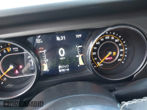 2020 Jeep Gladiator Sport S z VIN 1C6HJTAG5LL141251, wystawiony jako IAAI lot #41825062 z przebiegiem 51 961 mil mil oraz . Historia ofert i sprzedaży dostępna na DreamBid. Obrazek 7.