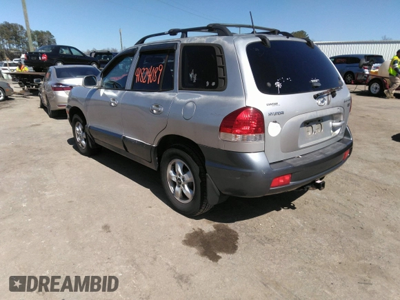 2005 Hyundai Santa Fe GLS with VIN KM8SC73E25U884390, listed as a IAAI auction lot 41824089 with 127,570 mi miles. Bid and sale history available at carsss.com. Image 3.
