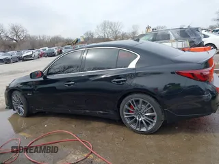 2018 Infiniti Q50 RED SPORT 400 with VIN JN1FV7AR7JM481279, listed as a IAAI auction lot 41850295 with 75,807 mi miles. Bid and sale history available at carsss.com. Image 15.