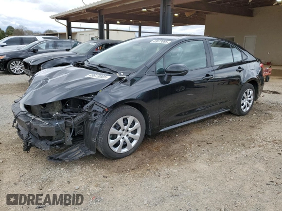 2023 Toyota Corolla LE with VIN 5YFB4MDE0PP070916, listed as a Copart auction lot 49873085 with 52,005 mi miles and Salvage Title. Bid and sale history available at carsss.com. Image 1.