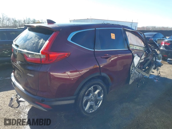 2017 Honda CR-V EX-L with VIN 2HKRW2H84HH638150, listed as a IAAI auction lot 41828859 with Not Provided miles. Bid and sale history available at carsss.com. Image 4.