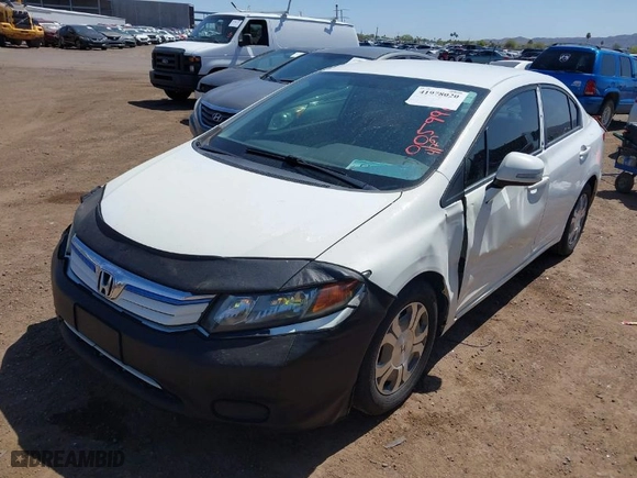 2012 Honda Civic Hybrid with VIN JHMFB4F24CS005990, listed as a IAAI auction lot 41978020 with 164,915 mi miles. Bid and sale history available at carsss.com. Image 6.