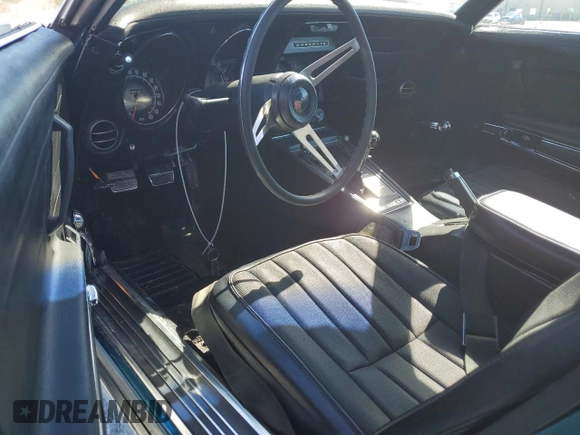 1972 Chevrolet Corvette with VIN 1Z37K2S513355, listed as a Copart auction lot 82448774 with 18,628 mi miles and Salvage title. Bid and sale history available at DreamBid. Image 8.