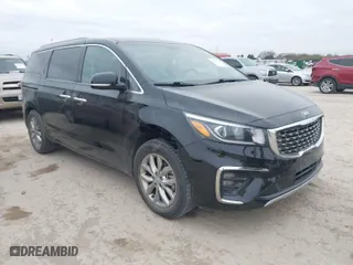 2019 Kia Sedona EX with VIN KNDMC5C10K6550258, listed as a IAAI auction lot 41366579 with 118,937 mi miles. Bid and sale history available at carsss.com. Image 1.