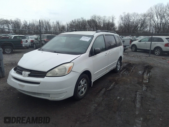 2005 Toyota Sienna CE with VIN 5TDZA23C85S256364, listed as a IAAI auction lot 41835623 with 198,425 mi miles. Bid and sale history available at carsss.com. Image 2.