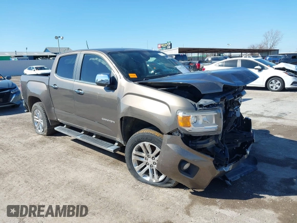 2015 GMC Canyon 2WD SLT with VIN 1GTG5CE32F1215628, listed as a IAAI auction lot 41412762 with 182,615 mi miles. Bid and sale history available at carsss.com. Image 1.