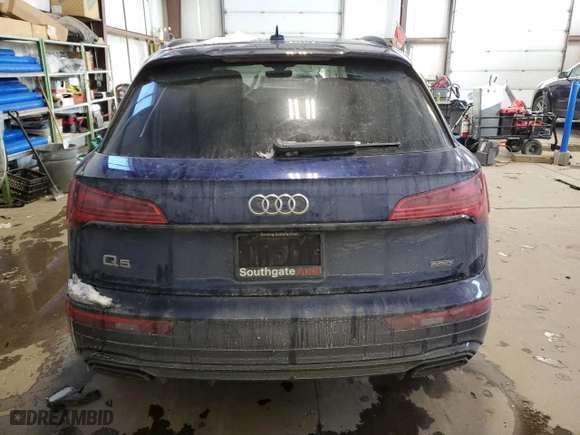 2022 Audi Q5 S line Premium Plus with VIN WA1EAAFY3N2018147, listed as a Copart auction lot 45600605 with 29,141 mi miles and Salvage Title. Bid and sale history available at carsss.com. Image 6.