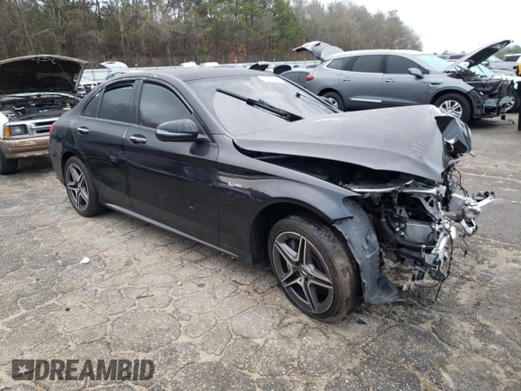 2020 Mercedes-Benz C 43 AMG with VIN W1KWF6EB2LR595722, listed as a Copart auction lot 86822694 with Not Provided miles and Salvage Title. Bid and sale history available at carsss.com. Image 4.