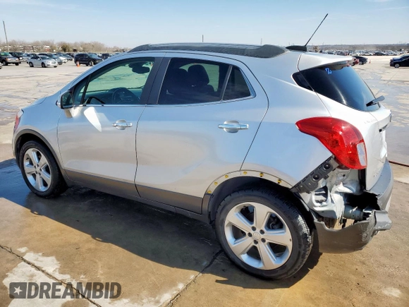 2015 Buick Encore with VIN KL4CJASB6FB250817, listed as a Copart auction lot 45163195 with 106,878 mi miles and Clean Title. Bid and sale history available at carsss.com. Image 2.