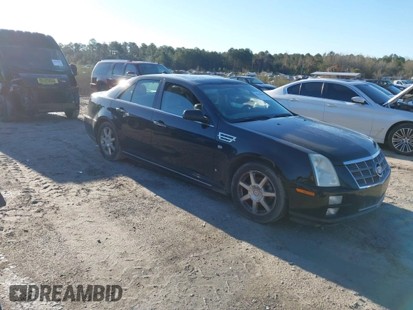2008 Cadillac STS RWD with VIN 1G6DW67V780104715, listed as a IAAI auction lot 41821944 with Not Provided miles and . Bid and sale history available at DreamBid. Image 1.