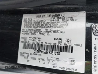 2012 Ford Fusion SE with VIN 3FAHP0HA1CR381248, listed as a IAAI auction lot 42120526 with 233,348 mi miles. Bid and sale history available at carsss.com. Image 9.