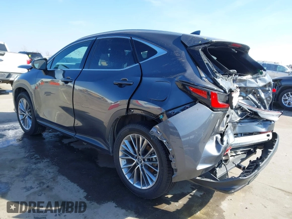2022 Lexus NX 350h Premium with VIN 2T2GKCEZ5NC005043, listed as a IAAI auction lot 41391694 with 40,023 mi miles and . Bid and sale history available at DreamBid. Image 3.