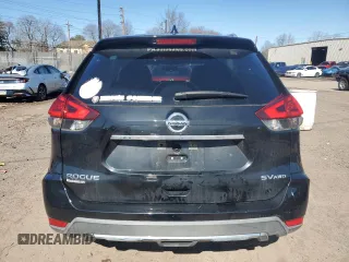 2017 Nissan Rogue SV with VIN KNMAT2MV7HP576328, listed as a Copart auction lot 50885585 with 92,915 mi miles and Salvage Title. Bid and sale history available at carsss.com. Image 6.