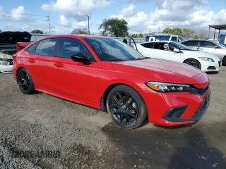 2024 Honda Civic Sport with VIN 2HGFE2F50RH550853, listed as a Copart auction lot 51350195 with 8,851 mi miles and Salvage title. Bid and sale history available at DreamBid. Image 4.