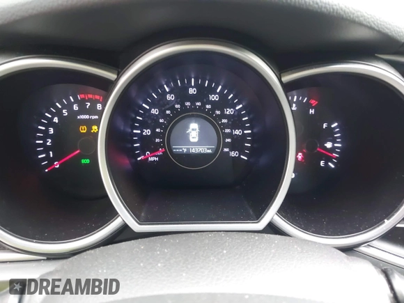 2015 Kia Optima LX with VIN KNAGM4A7XF5599309, listed as a IAAI auction lot 42493215 with 143,703 mi miles and . Bid and sale history available at DreamBid. Image 7.
