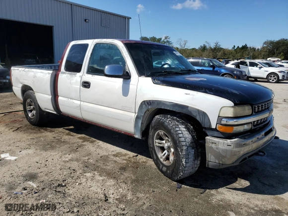2001 Chevrolet Silverado 1500 LS with VIN 2GCEC19V411184365, listed as a Copart auction lot 48787115 with 313,642 mi miles and Salvage Title. Bid and sale history available at carsss.com. Image 4.
