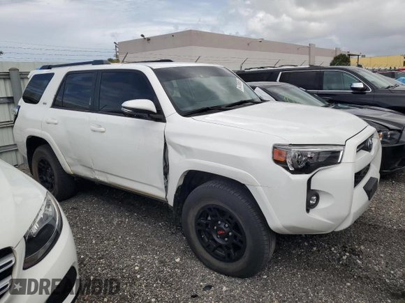 2023 Toyota 4Runner SR5 Premium with VIN JTENU5JR5P6156784, listed as a Copart auction lot 64789665 with 25,366 mi miles and Salvage title. Bid and sale history available at DreamBid. Image 4.