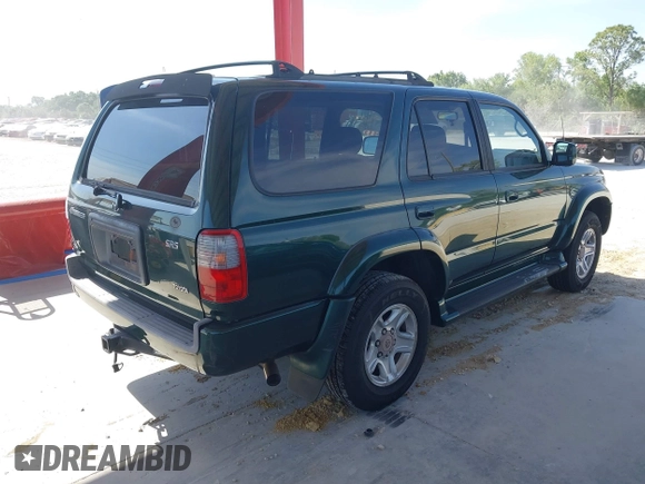 2000 Toyota 4Runner SR5 with VIN JT3GN86R9Y0153027, listed as a IAAI auction lot 42068029 with 188,171 mi miles and . Bid and sale history available at DreamBid. Image 4.