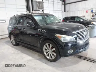 2012 Infiniti QX56 7-passenger with VIN JN8AZ2NE6C9016718, listed as a IAAI auction lot 42738084 with 285,460 mi miles and . Bid and sale history available at DreamBid. Image 1.