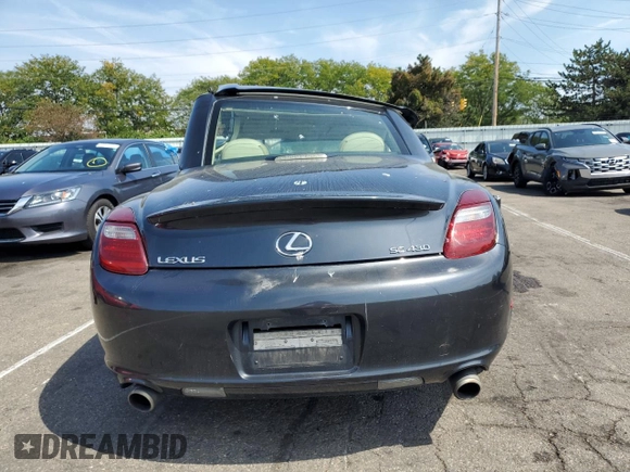 2006 Lexus SC 430 with VIN JTHFN48Y169001884, listed as a Copart auction lot 69249434 with 186,520 mi miles and Salvage Title. Bid and sale history available at DreamBid. Image 6.