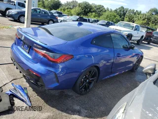 2023 BMW 4 Series M440i xDrive with VIN WBA13AR01PCL45497, listed as a Copart auction lot 74858704 with Not Provided miles and Non Repairable. Bid and sale history available at DreamBid. Image 3.