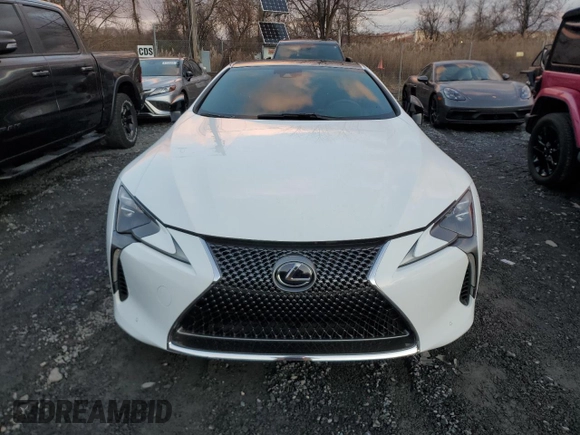 2020 Lexus LC with VIN JTHBY5AY8LA001946, listed as a Copart auction lot 84040444 with 0 mi miles and Salvage Title. Bid and sale history available at carsss.com. Image 5.