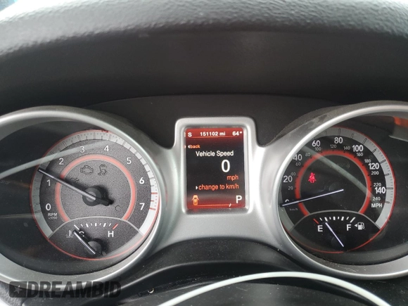 2018 Dodge Journey R/T with VIN 3C4PDDFG9JT477013, listed as a Copart auction lot 59597695 with 151,102 mi miles and Salvage title. Bid and sale history available at DreamBid. Image 9.