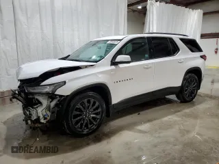 2023 Chevrolet Traverse RS z VIN 1GNEVJKW0PJ330960, wystawiony jako Copart lot #55045075 z przebiegiem 18 159 mil mil oraz Szkoda całkowita • Salvage title. Historia ofert i sprzedaży dostępna na DreamBid. Obrazek 1.
