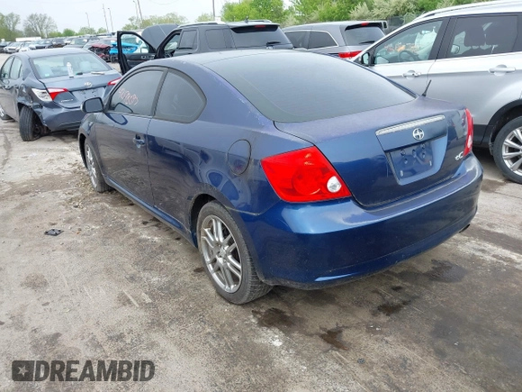 2005 Scion tC with VIN JTKDE177750051166, listed as a IAAI auction lot 42178097 with 205,231 mi miles. Bid and sale history available at carsss.com. Image 3.