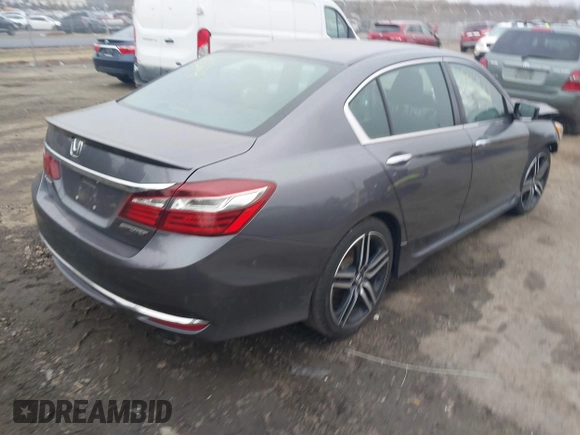 2017 Honda Accord Sport with VIN 1HGCR2F59HA077331, listed as a IAAI auction lot 41727621 with 254,635 mi miles. Bid and sale history available at carsss.com. Image 4.