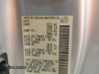 2017 Nissan Titan SV с VIN 1N6AA1C5XHN569612, выставлен на аукционе Copart как лот 58934945 с пробегом 65 995 миль миль и Списание • Salvage title. История ставок и продаж доступна на DreamBid. Изображение 13.