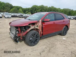 2022 Chevrolet Equinox RS z VIN 3GNAXMEV9NS144777, wystawiony jako Copart lot #55529505 z przebiegiem 36 053 mil mil oraz Szkoda całkowita • Salvage title. Historia ofert i sprzedaży dostępna na DreamBid. Obrazek 1.