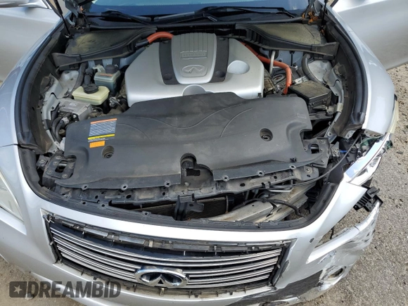 2012 Infiniti M Hybrid with VIN JN1EY1AP0CM910697, listed as a Copart auction lot 60821335 with 145,533 mi miles and Salvage title. Bid and sale history available at DreamBid. Image 11.