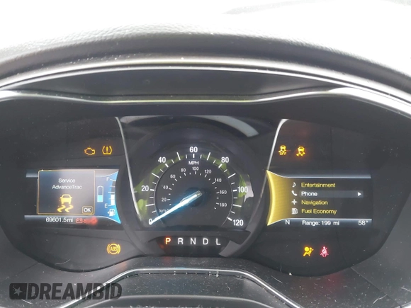 2017 Ford Fusion Energi SE with VIN 3FA6P0PU9HR354096, listed as a IAAI auction lot 42064703 with 69,601 mi miles. Bid and sale history available at carsss.com. Image 7.
