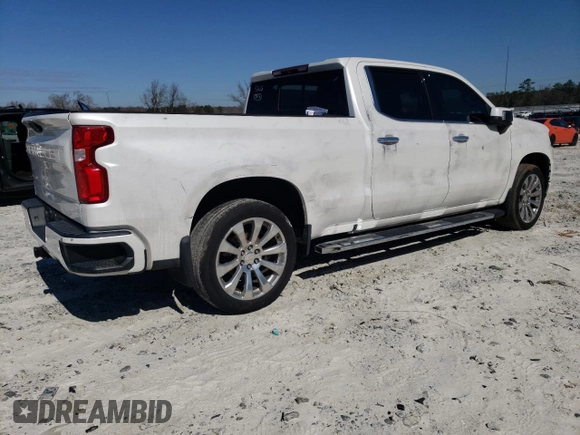2019 Chevrolet Silverado 1500 High Country with VIN 1GCUYHEL9KZ239315, listed as a Copart auction lot 45550645 with 50,949 mi miles and Salvage Title. Bid and sale history available at carsss.com. Image 3.