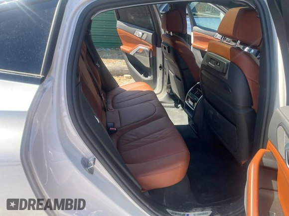 2023 BMW X6 M50i with VIN 5UXCY8C02P9N80310, listed as a Copart auction lot 50582585 with 19,686 mi miles and Clean Title. Bid and sale history available at carsss.com. Image 6.