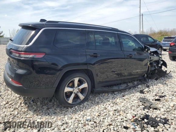 2021 Jeep Grand Cherokee Limited with VIN 1C4RJKBG6M8163320, listed as a Copart auction lot 54274935 with Not Provided miles and Clean Title. Bid and sale history available at DreamBid. Image 3.