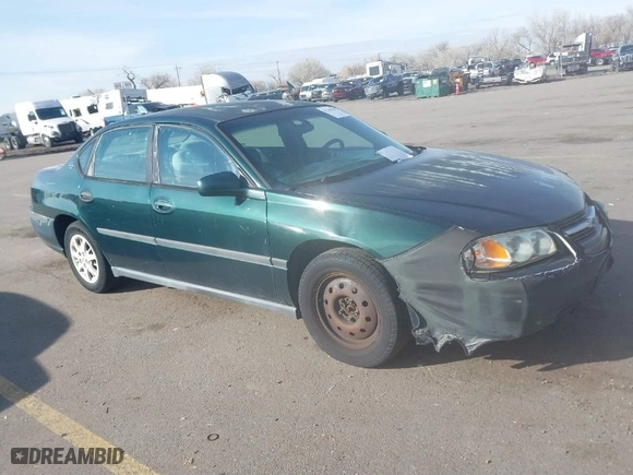 2002 Chevrolet Impala with VIN 2G1WF55E129163672, listed as a IAAI auction lot 41305637 with 231,272 mi miles. Bid and sale history available at carsss.com. Image 1.