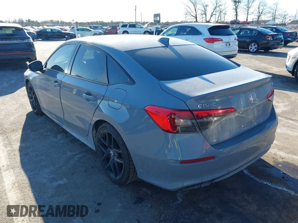 2022 Honda Civic Sport with VIN 2HGFE2F58NH577499, listed as a IAAI auction lot 41448023 with 44,001 mi miles and . Bid and sale history available at carsss.com. Image 3.
